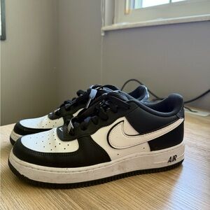 Nike Kids Black and White Air Sneakers